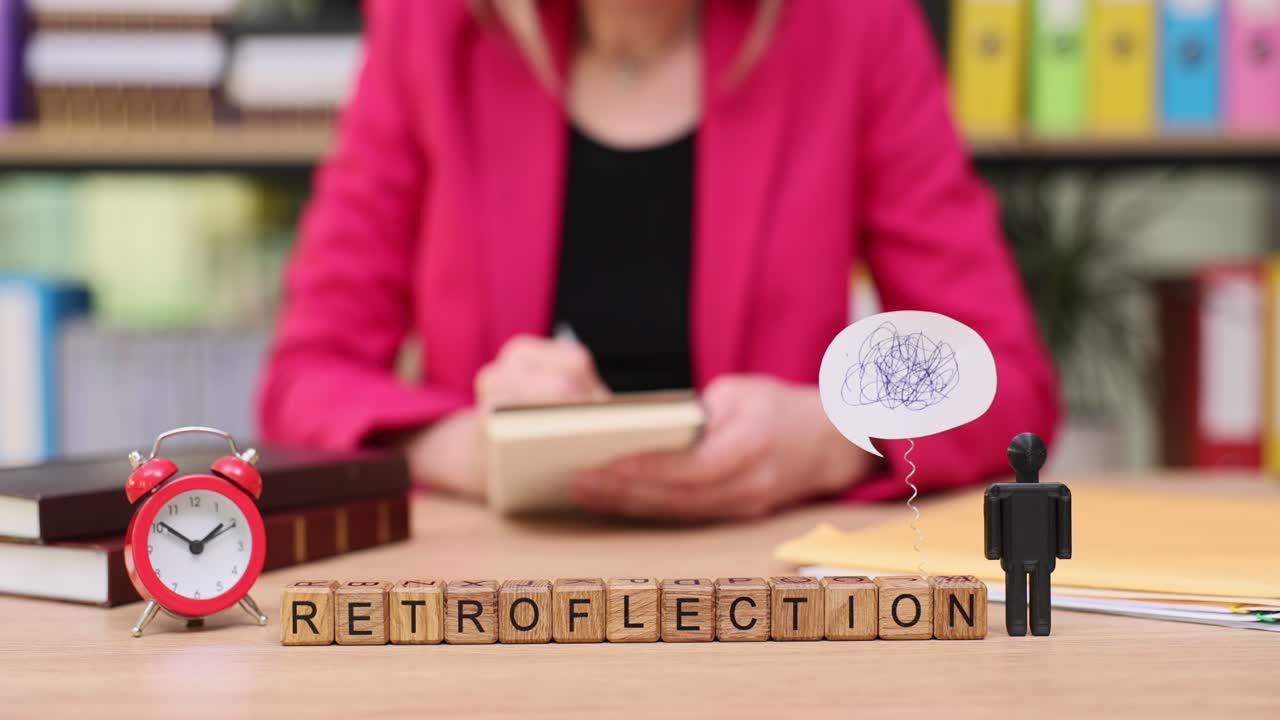 Retroflection Concept with Person in Office