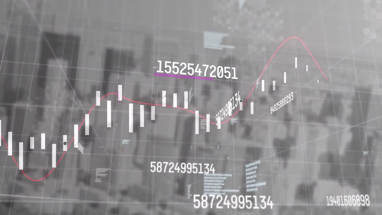 그레이 시티에서 데이터 처리의 애니메이션