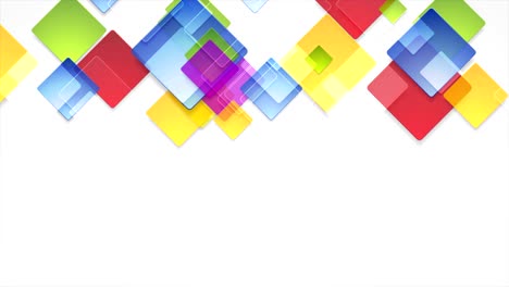 cuadrados abstractos coloridos animación de video geométrica