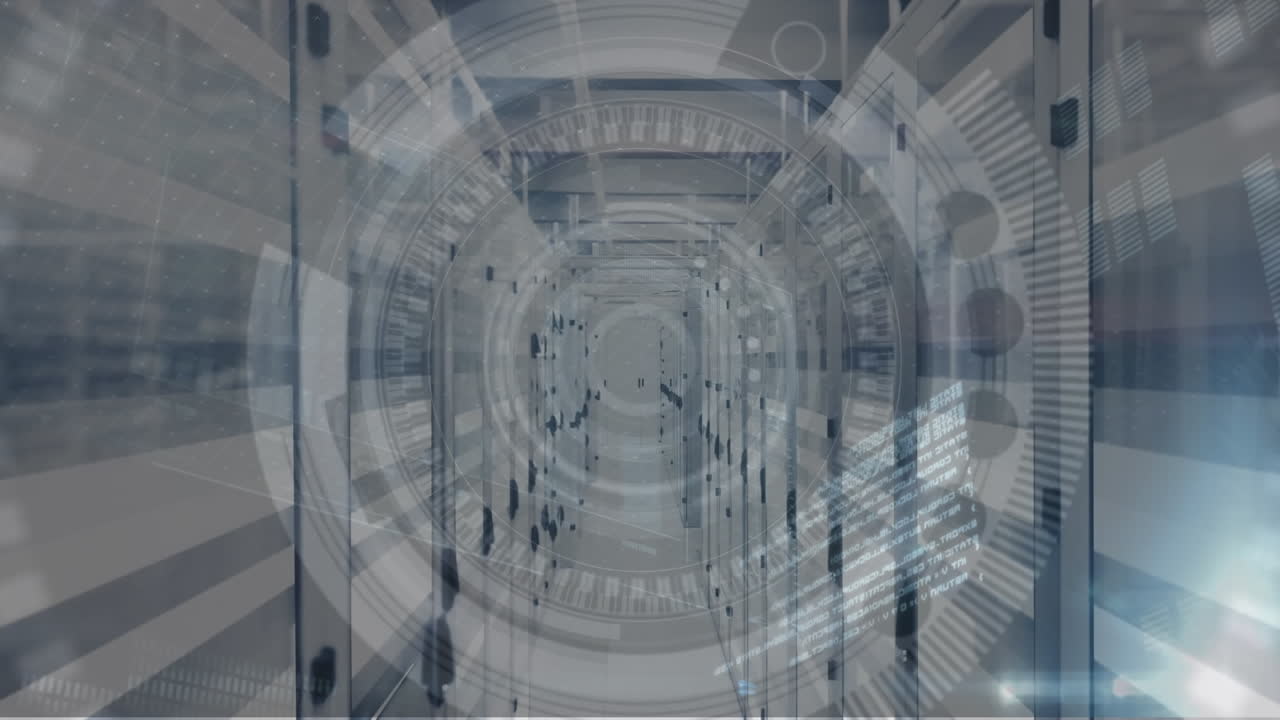 Animation of scope scanning and data processing over computer servers