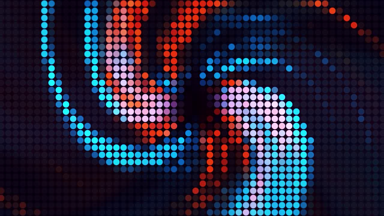 modello spirale a punti astratto