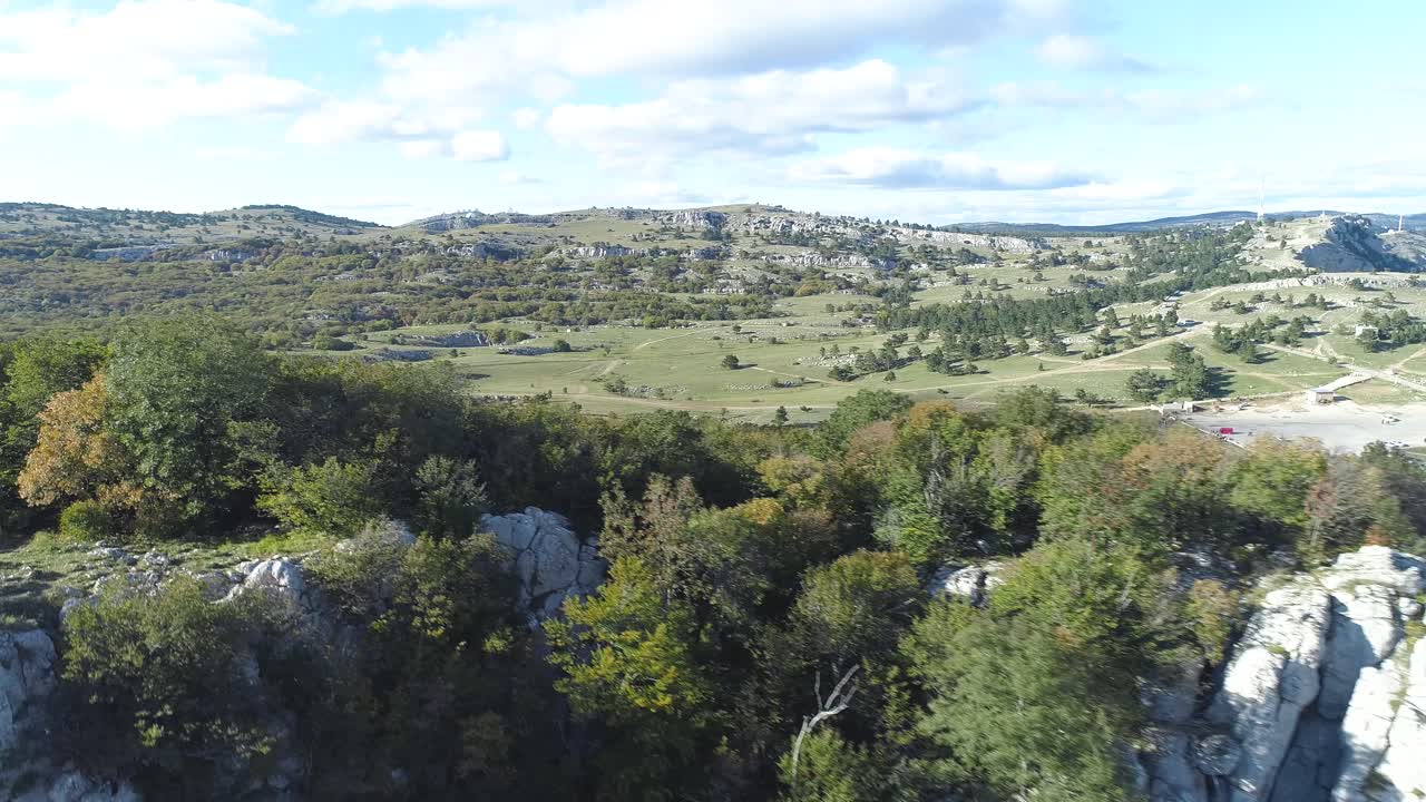 paisaje montañoso vista aérea