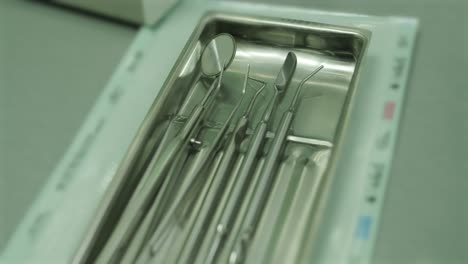 sterilization process of dental instruments in a dental clinic