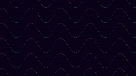 líneas onduladas vibrantes y fluidas sobre un fondo negro