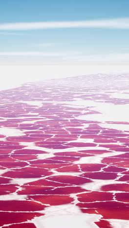 pink cracked surface landscape