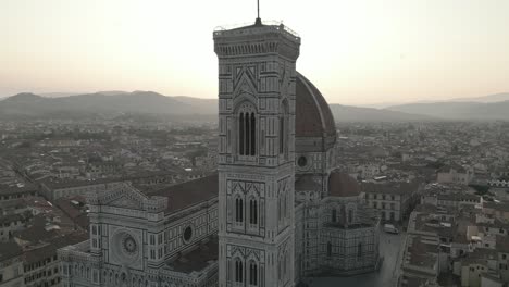 amazing drone footage of florence's duomo with cinematic and fpv perspectives.