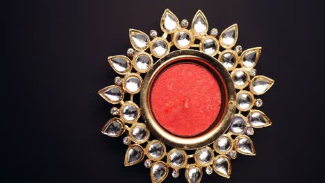 closeup of diya wax candles for diwali festival party celebration event