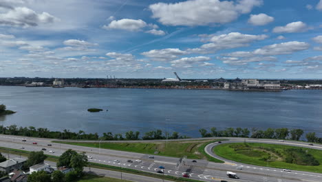 travel and tourism in montreal summertime aerial