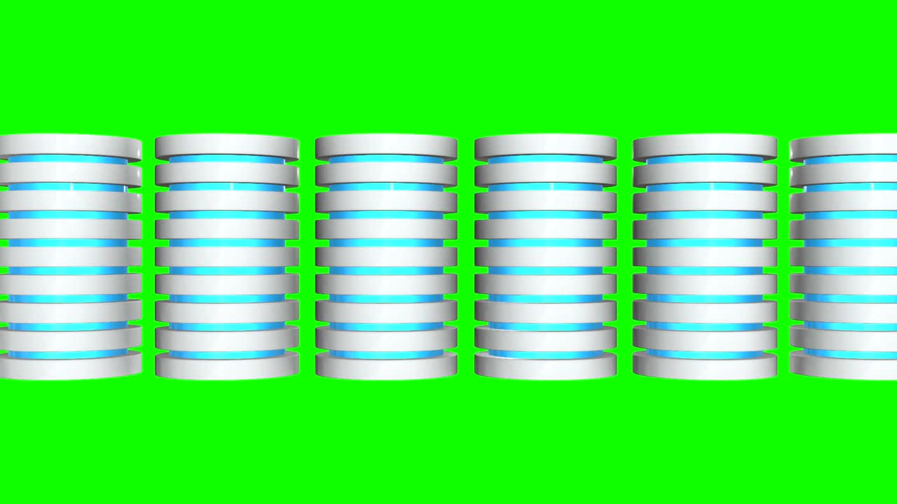 disco duro de servidor futurista y bloque de base de datos o célula de batería. alojamiento web o concepto de computación en la nube.