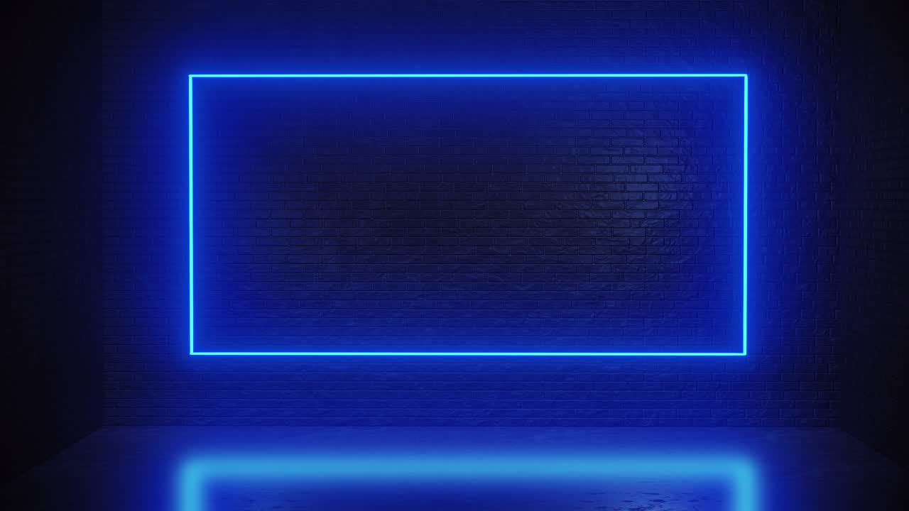 벽돌 네온 프레임 루프 애니메이션 아름다운 배경 10 비트