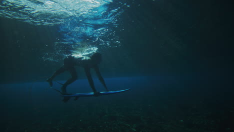 underwater surfer