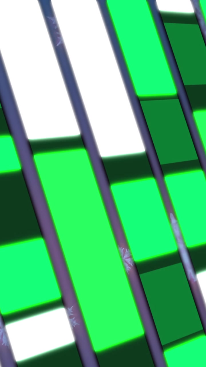 Animation af en bevægende geometrisk farverig tunnel