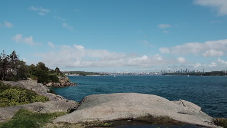 Blick-Auf-Die-Skyline-Von-Sidney-Aus-Der-Ferne