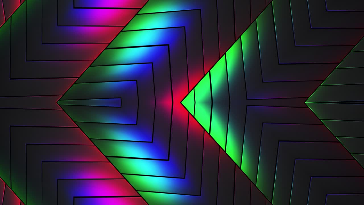 patrón de neón geométrico abstracto