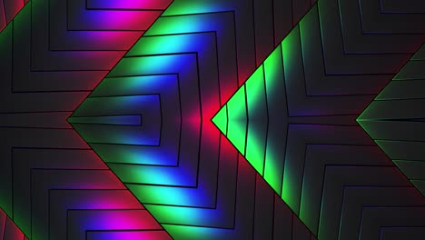 patrón de neón geométrico abstracto