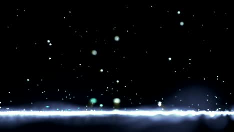white drops fall in rain like bright beads on a moving light surface.