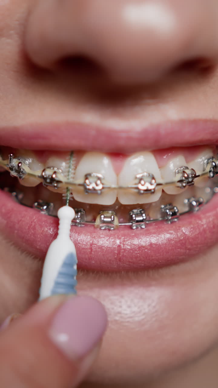 Cleaning Teeth with Braces