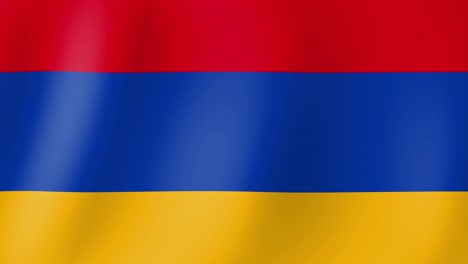 animation of armenia flag waving in the wind