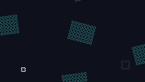 black memphis style background animation