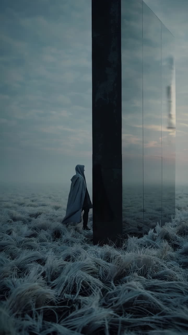 Solitude in a Foggy Field