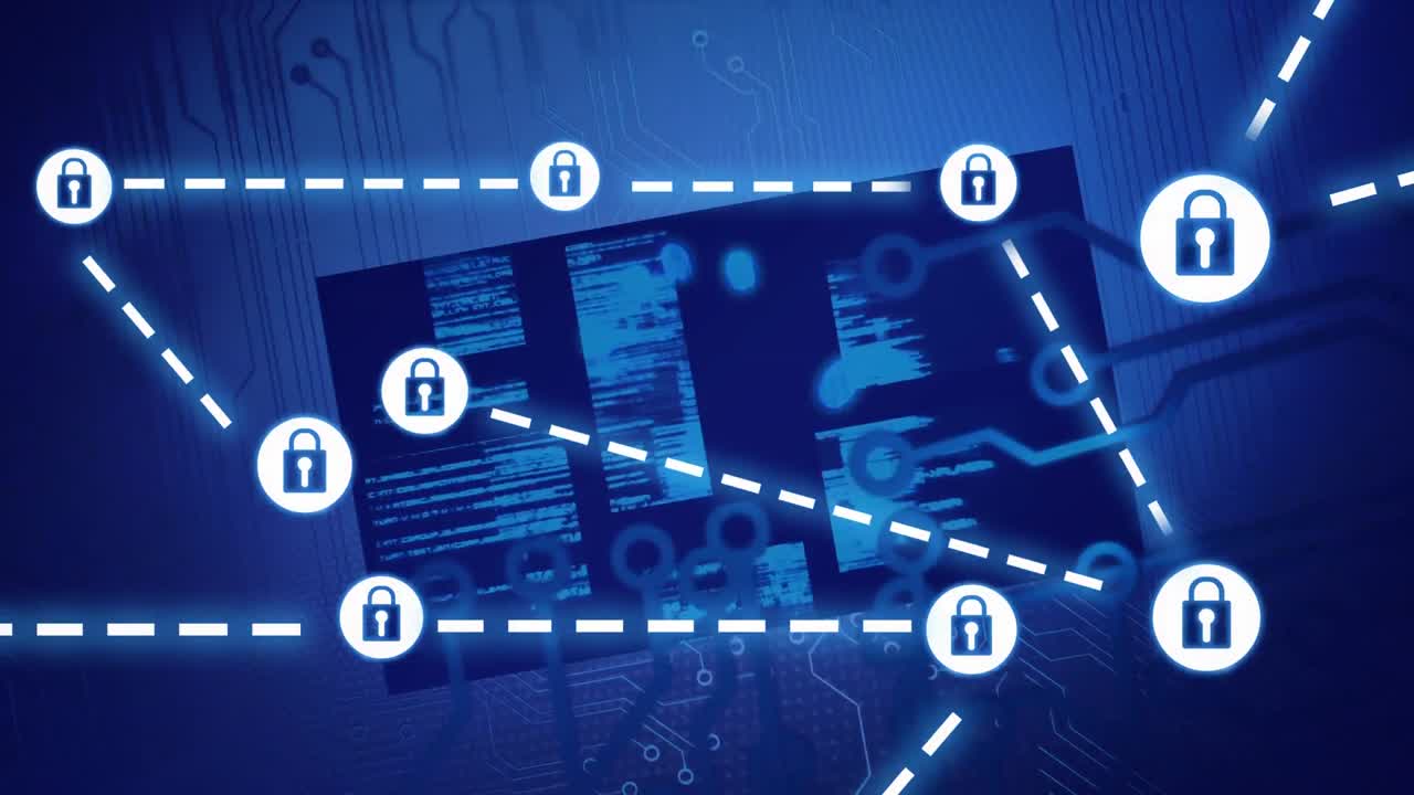 Animated Internet safety icons video