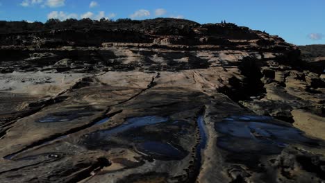 Drone-Footage-of-Australian-rock-formations-sand-stone-landscape-video-in-4k