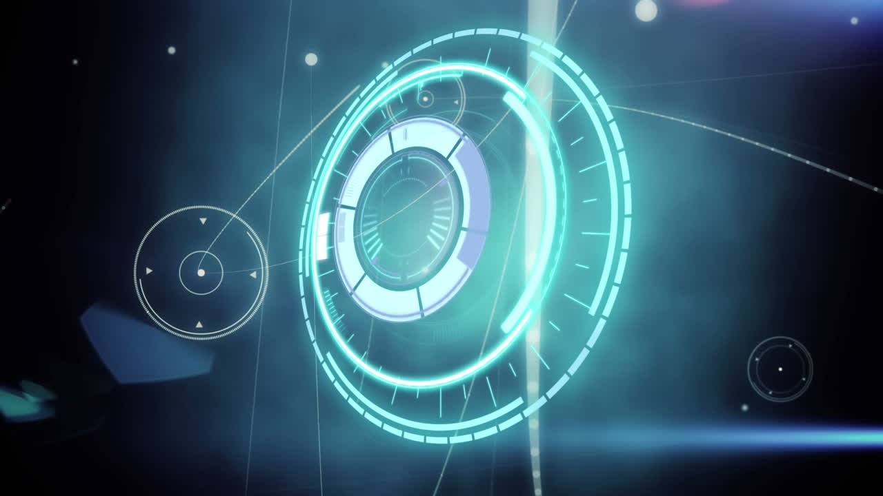 animación del escaneo de alcance con redes de conexiones