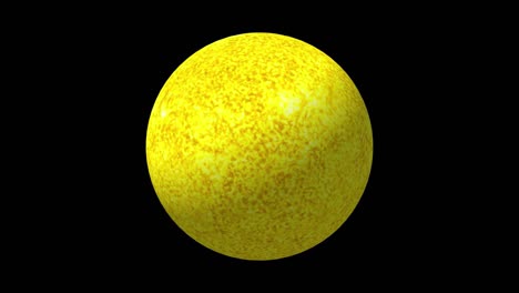 el sol girando en el espacio, el sol en el espacio ultraterrestre, modelo de planeta solar animación 3d de alta calidad, movimiento animado de fondo del sol en el espacio