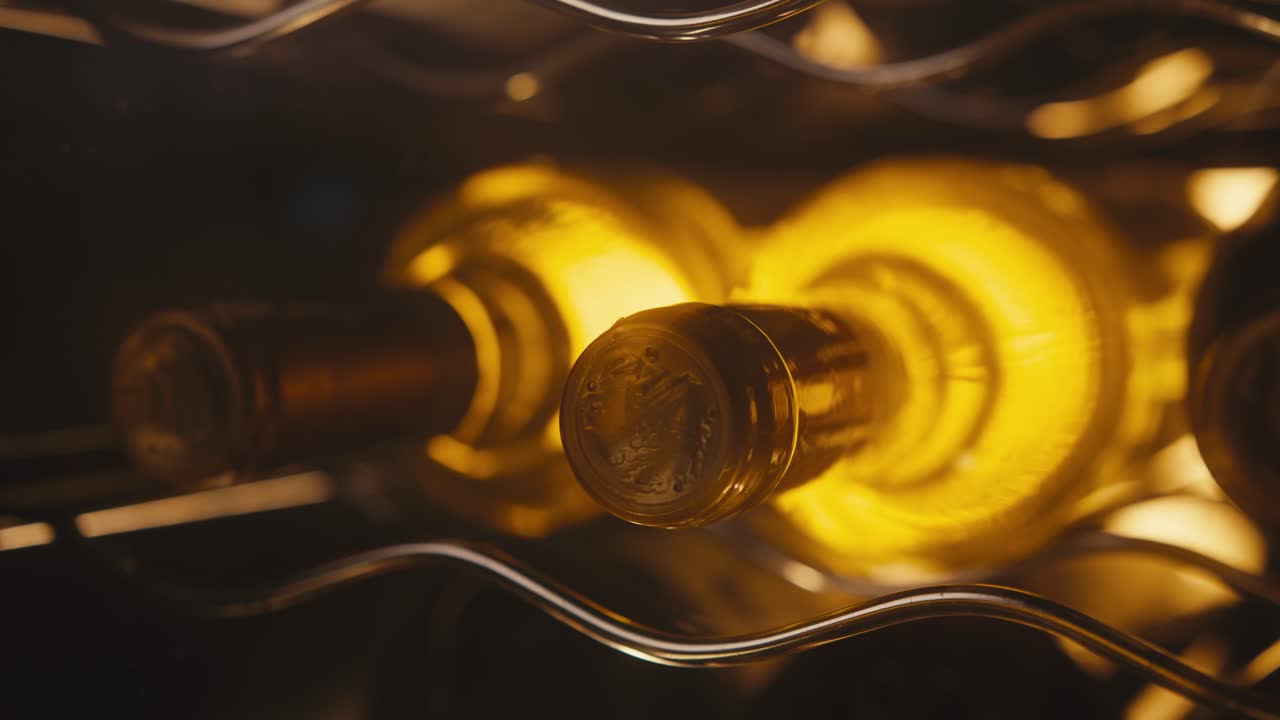 Wine Bottles in a Wine Cellar