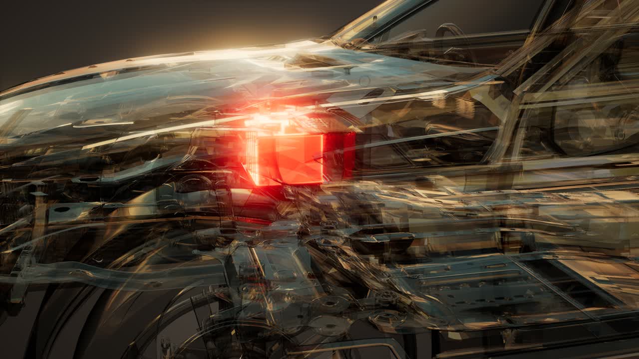 자동차 배터리가 자동차에서 보입니다.