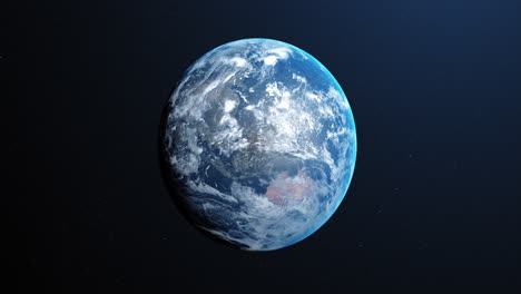 animación de la tierra en el espacio 4k