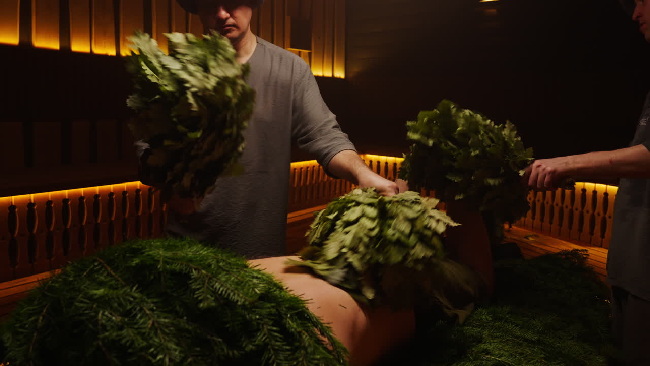 Traditional Russian Banya Treatment