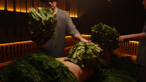 traditional russian banya treatment