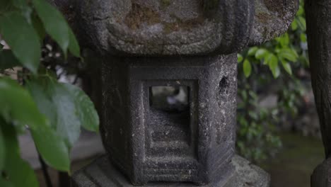 a japanese rock formation in kyoto - a beautiful attraction of the famous zen garden - medium shot