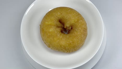 donut pequeño, video en primer plano