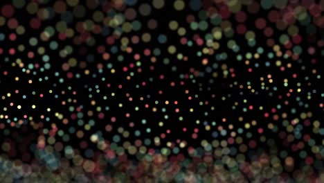 4k - focused particles ,  blue, brown, green. loopable