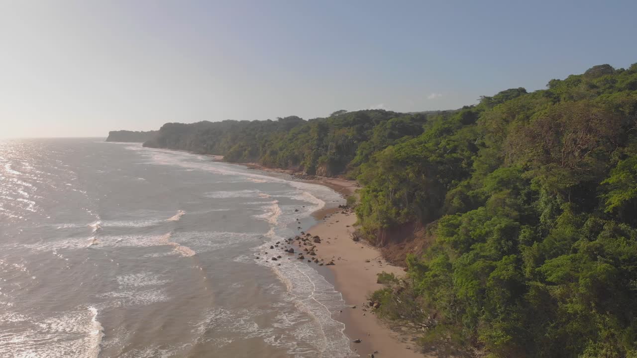 An epic Caribbean coastline on the southern shore of the Country of Trinidad and Tobago located just seven miles off the coast of Venezuela