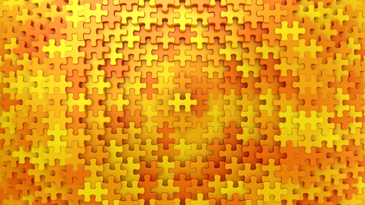 los rompecabezas formaron una onda