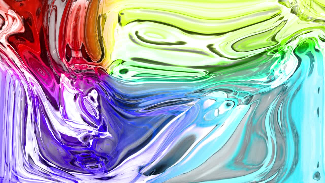 추상적인 액체 페인팅 텍스처: 4k 영상 그래픽 모션 비디오