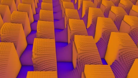 patrón geométrico 3d abstracto con cubos