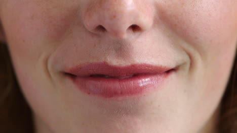 close-up of a smiling woman's face