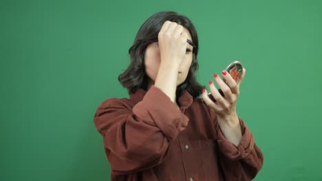 젊은 소녀 메이크업