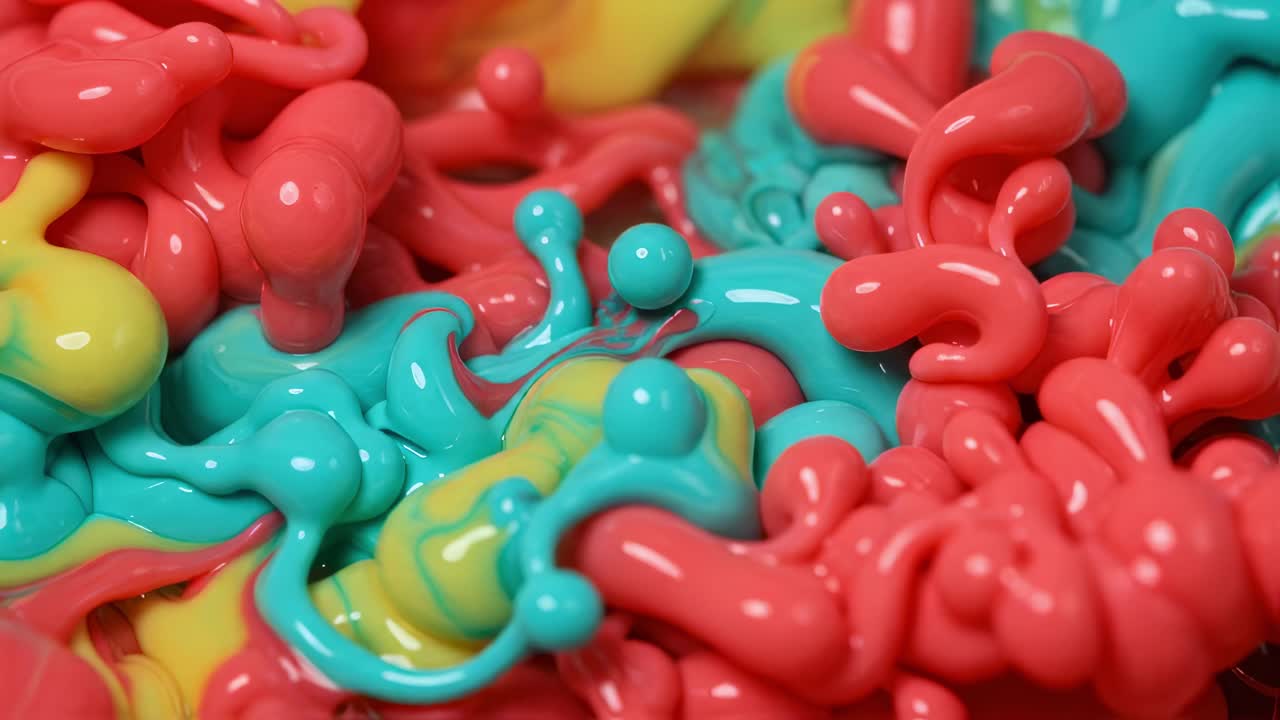 Vivid and swirling colors intertwine to create mesmerizing patterns in a lively paint mixing session at an artistic studio