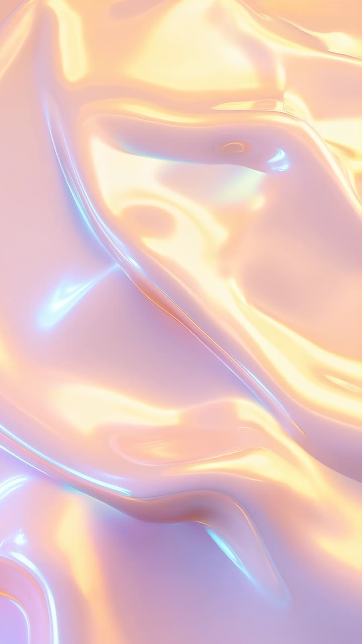 Iridescent Holographic Liquid Waves Abstract Background