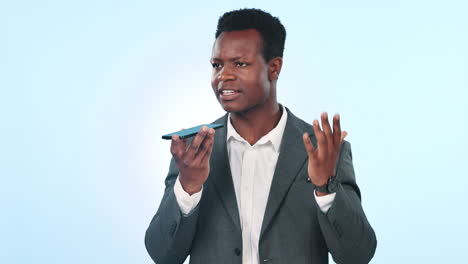 voice note, record and business black man