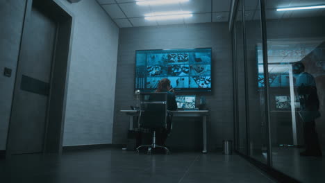 security surveillance room