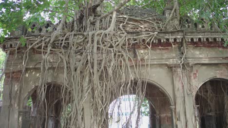 this portuguese-built gate, located on the banks of the ganges river in hooghly district, is in ruins today due to lack of maintenance.