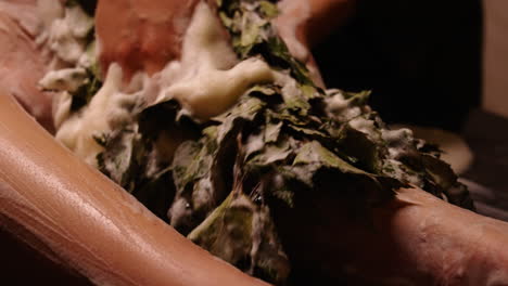 Herbal Body Scrub in a Spa Treatment