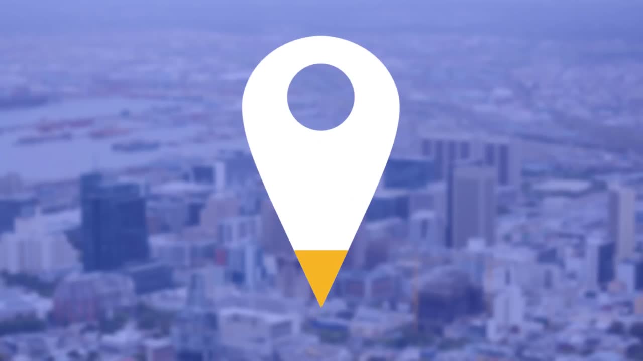 ubicación pin sobre el paisaje