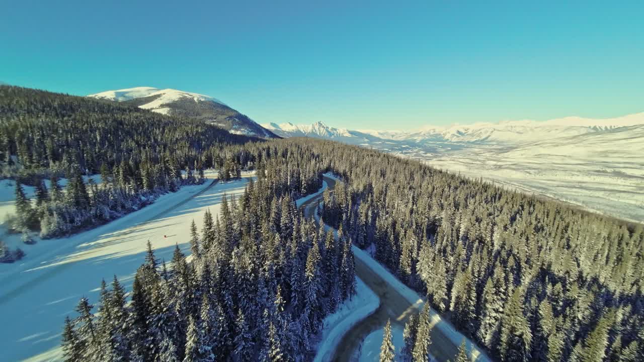 The Marmot Basin Ski Resort, Jasper National Park, located in the Canadian Rockies in Alberta, Canada.